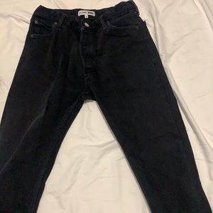 Re/Done Levi’s 501 black straight denim 27